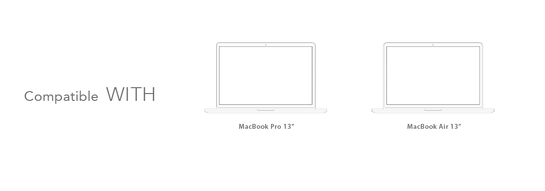 Compatible with: Macbook Pro 13", Macbook Air 13"